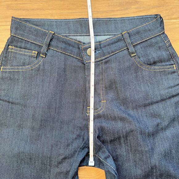 Blue Delta Jeans Women's Size 26x29 Dark Wash Skinny Custom Bespoke Raw Denim - Picture 5 of 8